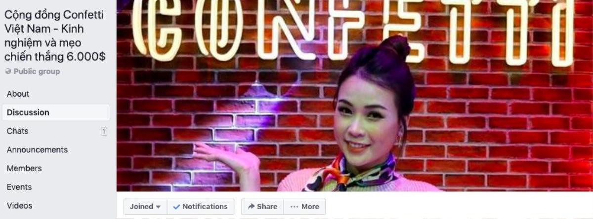 Người dùng Facebook ráo riết rủ nhau 'lập team' săn giải thưởng Confetti Vietnam Ảnh 2