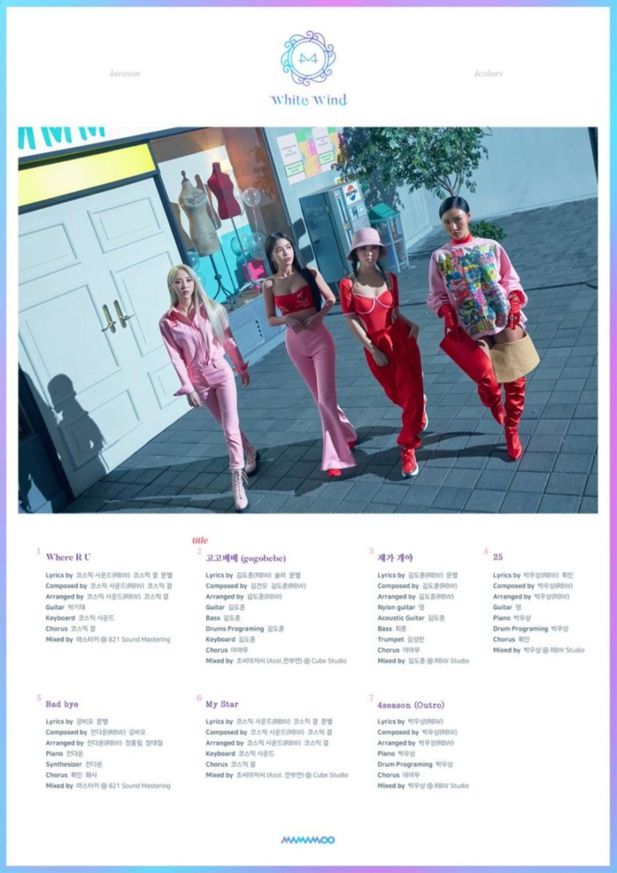 Mamamoo khoe tracklist cho mini album mới ‘White Wind’: Có gì đáng chú ý ở lần tái xuất này? Ảnh 1