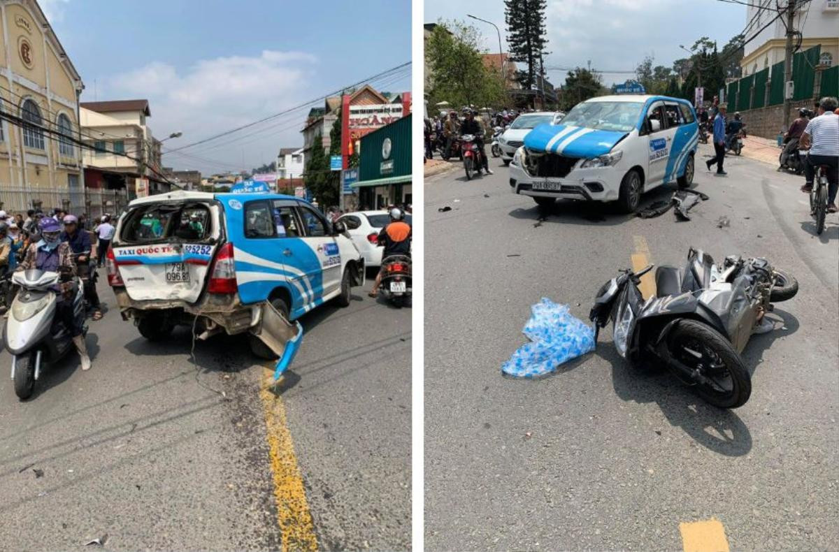 Nam thanh niên lái ô tô tông nát hàng loạt phương tiện rồi ôm vô lăng lắc lư như bị 'ngáo đá' Ảnh 1