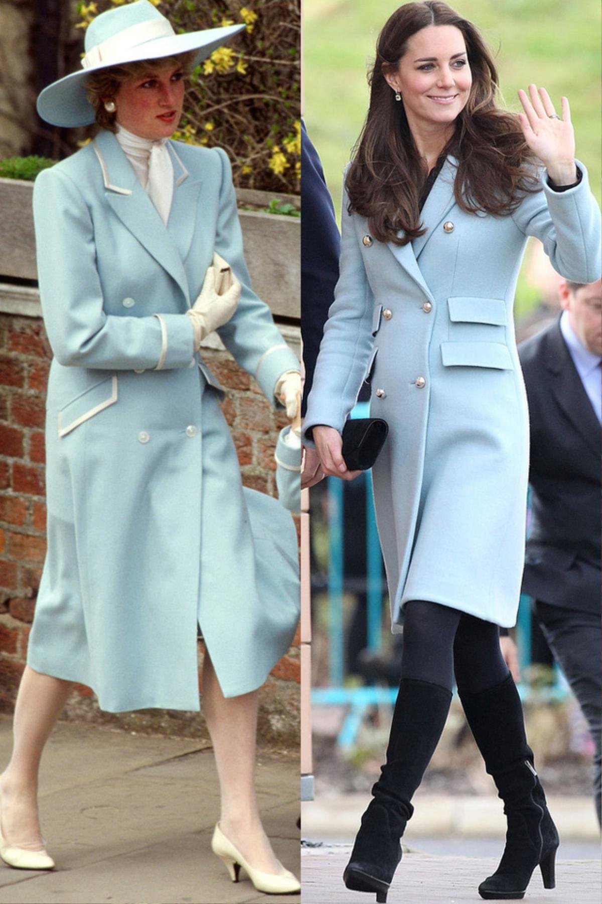 Không những ảnh hưởng từ Công nương Diana mà phong cách thời trang của Kate Middleton còn giống cả nữ hoàng Anh Ảnh 4