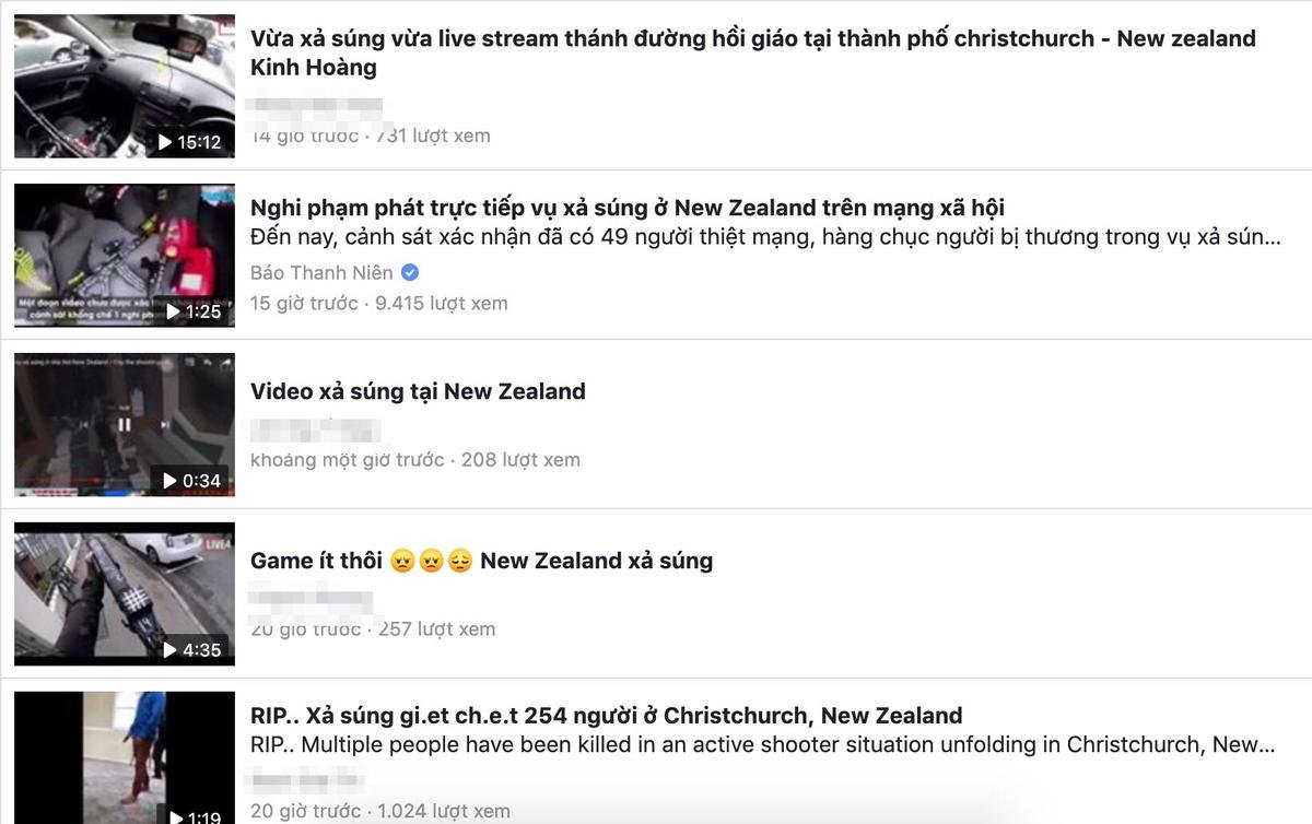 Video vụ xả súng kinh hoàng tại New Zealand đang được nhiều người dùng Việt Nam đăng tải tràn lan trên Facebook Ảnh 1