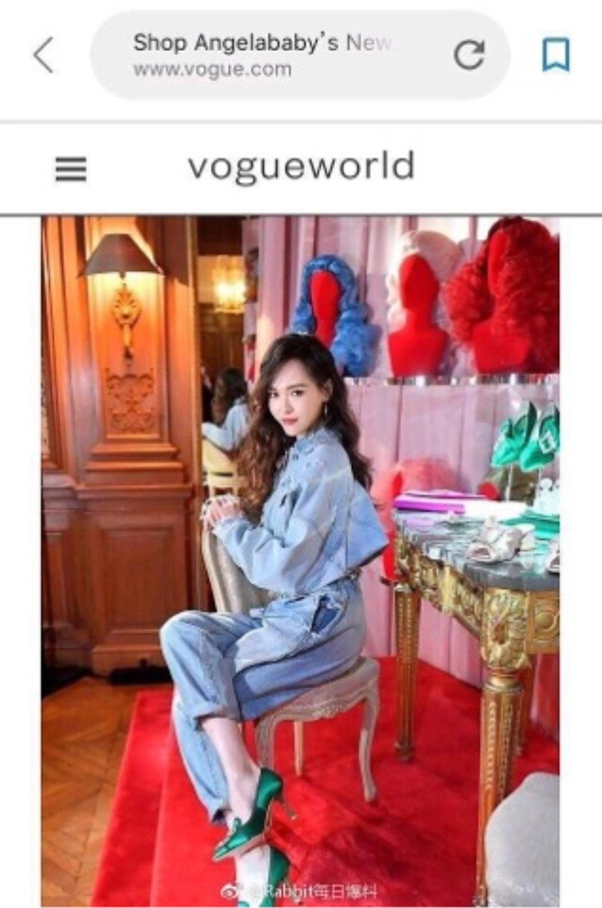 Dân mạng vạch trần VOGUE (Mỹ) đối xử bất công Angelababy: Dùng lại tạo hình cũ, đưa hình Đường Yên vào minh họa Ảnh 12