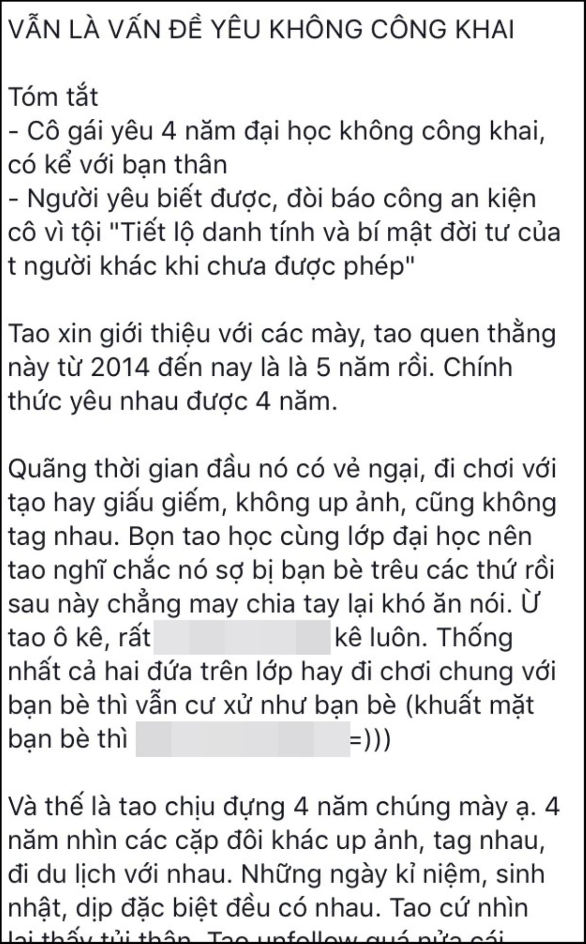 Yêu 4 năm, bạn trai không cho công khai để lén lút tán người khác, cô gái bị dân mạng mắng té tát vì yêu mù quáng Ảnh 1