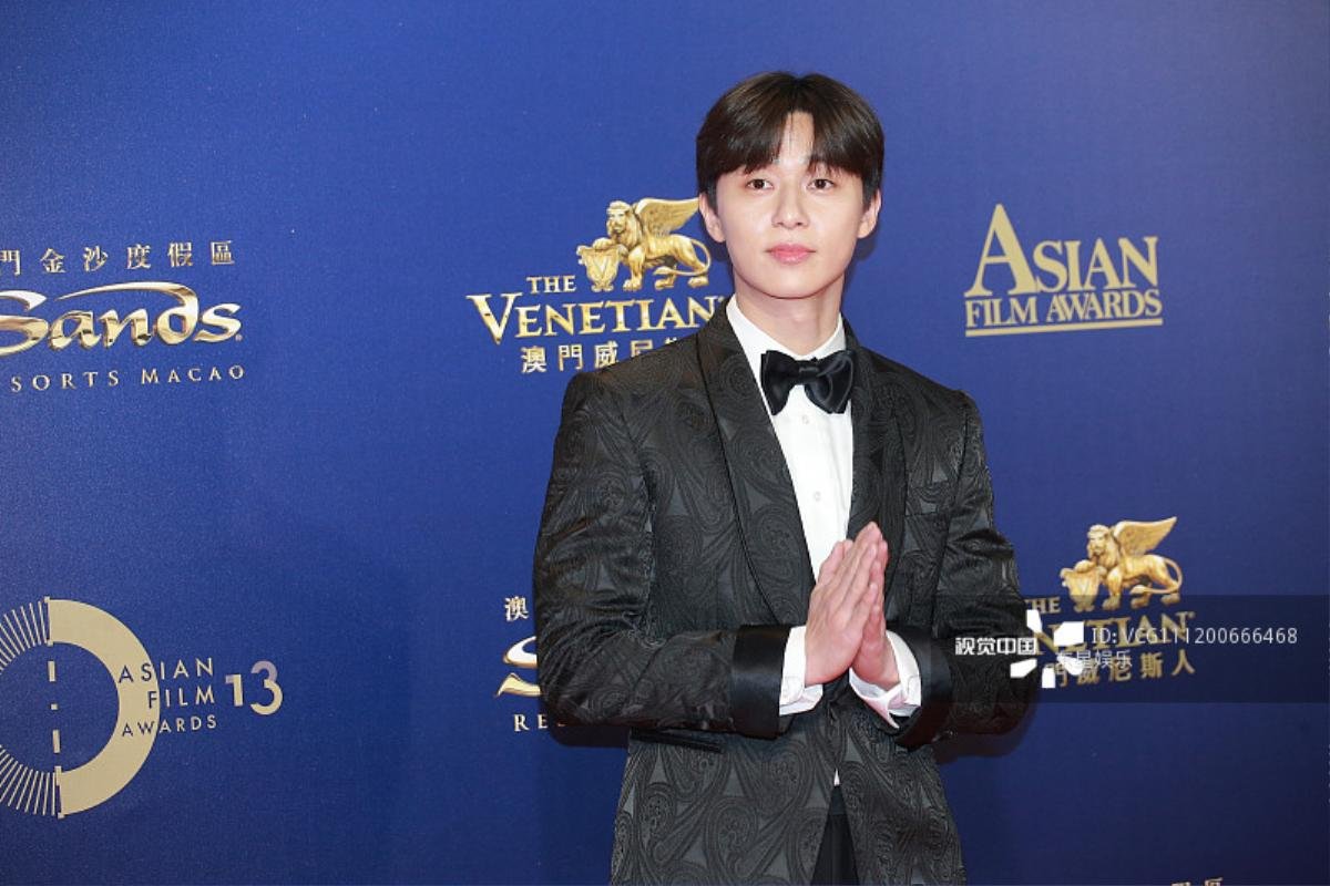 Thảm đỏ 'Asian Film Awards 2019': Han Ji Min khoe lưng trần, Park Seo Joon đọ sắc với Hoàng Cảnh Du - Kim Jae Joong Ảnh 5