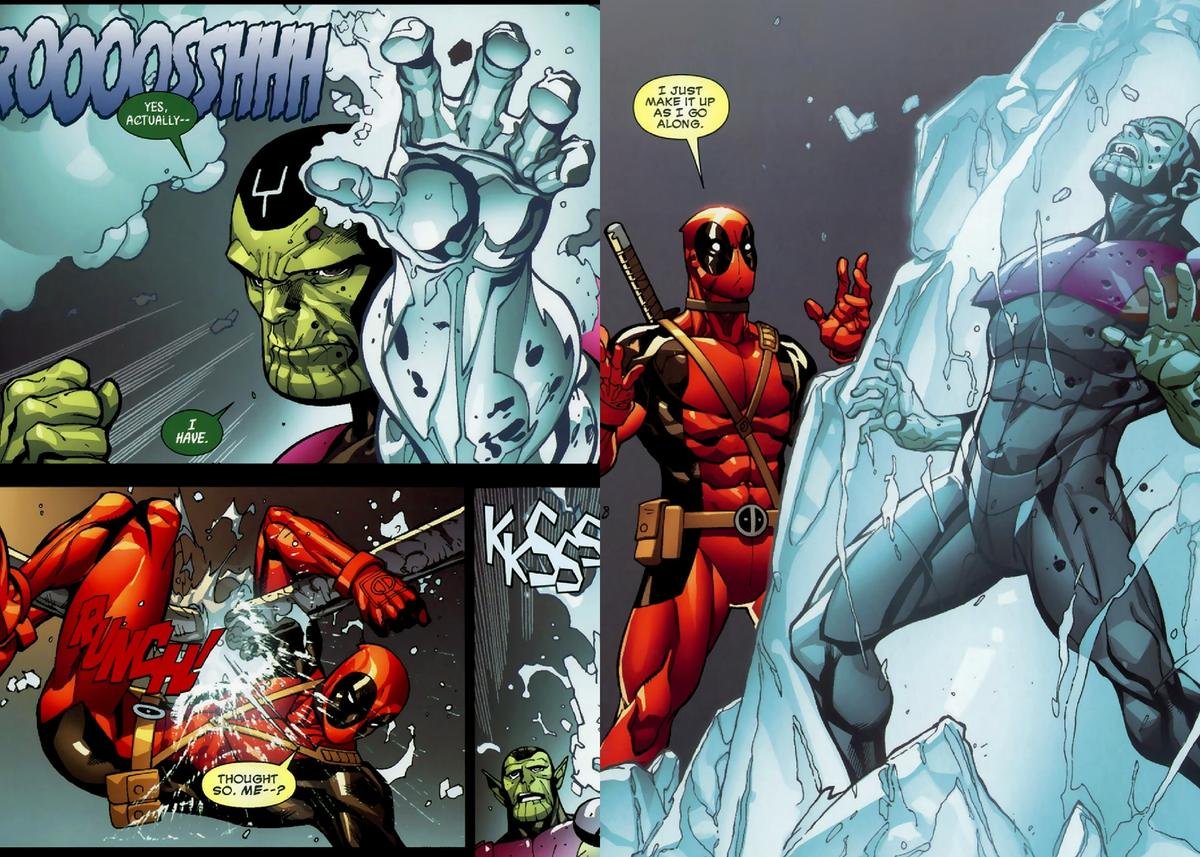 Ham muốn sức mạnh của chàng bựa Deadpool, cả đàn Skrull rủ nhau 'bay màu' Ảnh 5