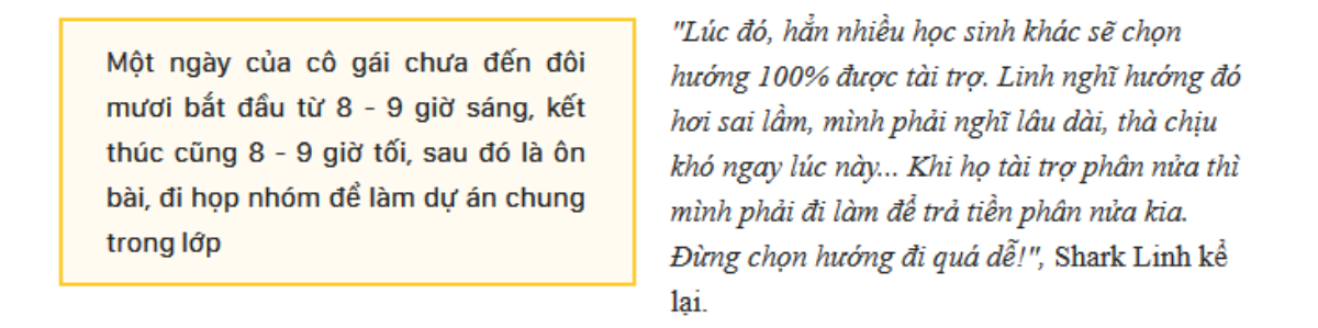 Shark Linh từ chối học bổng toàn phần, chỉ nhận một phần để có động lực kiếm tiền, đi làm bao nhiêu năm vẫn chưa trả hết nợ Ảnh 2