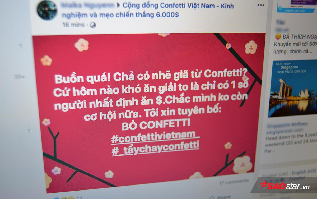 Người chơi rủ nhau tẩy chay Confetti Vietnam vì nghi ngờ gian lận: Một vài người chơi hôm nào cũng thắng! Ảnh 1