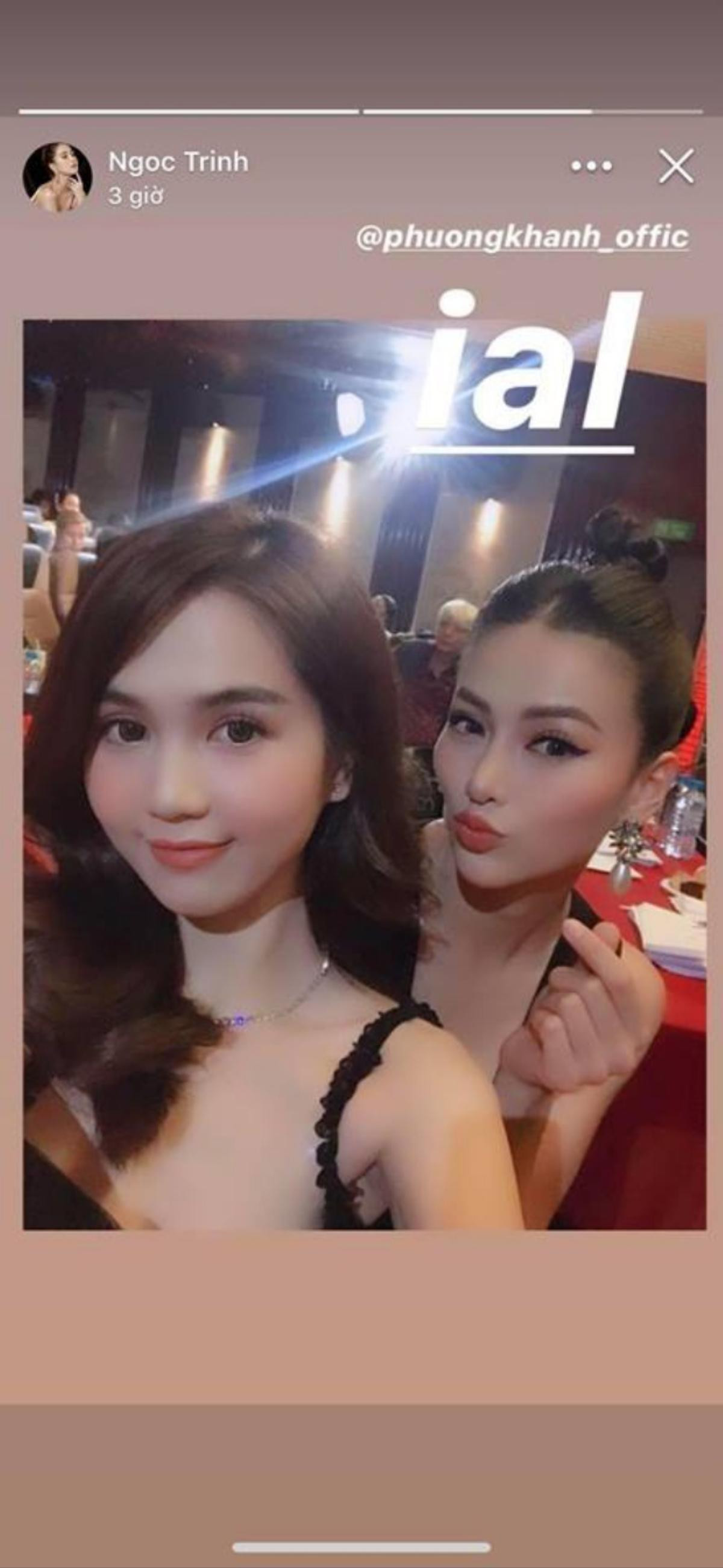 Miss Earth Phương Khánh bất ngờ đọ sắc với 'chị gái nuôi' Ngọc Trinh sau 5 năm xa cách, fan được phen nhốn nháo Ảnh 1