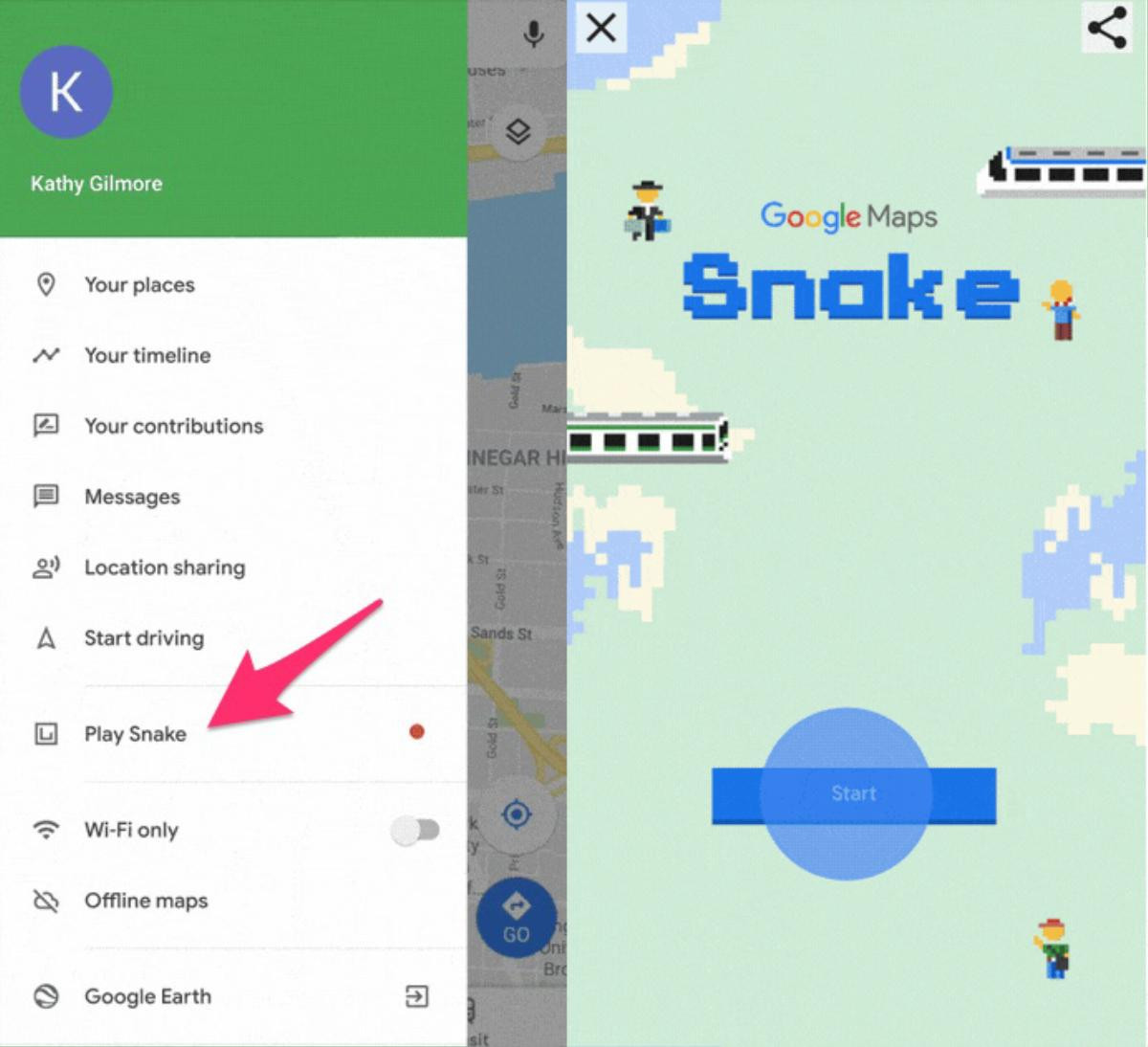 Tin hay không tuỳ bạn, Google vừa ra mắt game 'rắn săn mồi' cực cool trên Google Maps Ảnh 1