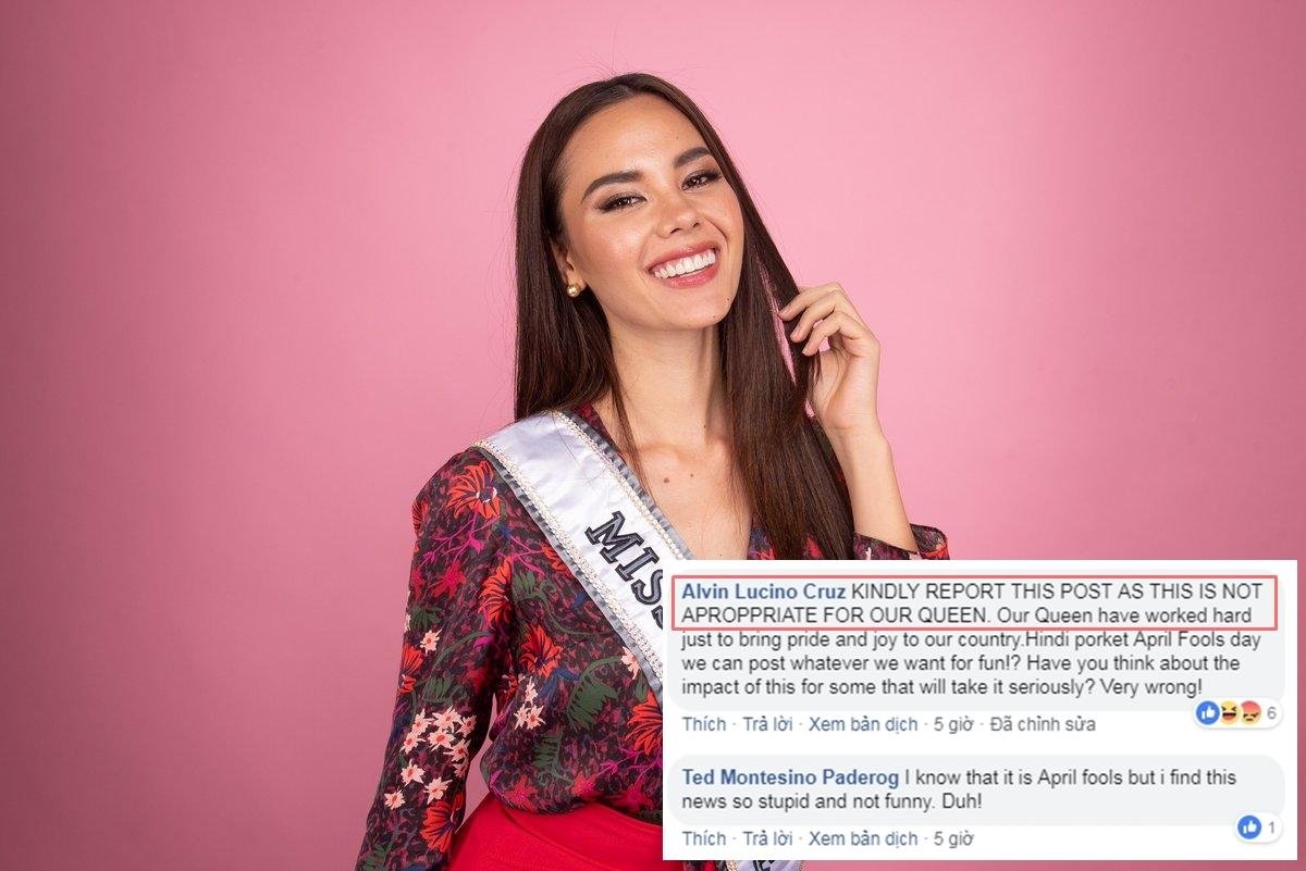 Missosology tước vương miện Miss Universe Catriona Gray: Trò Cá tháng 4 kém duyên nhất! Ảnh 7