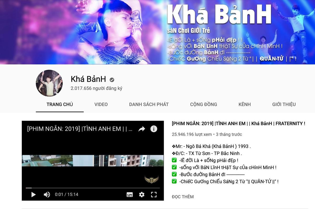 Nghịch lý: Khá Bảnh bị bắt nhưng kênh YouTube vẫn 'hút' thêm hàng chục nghìn fan hâm mộ Ảnh 1