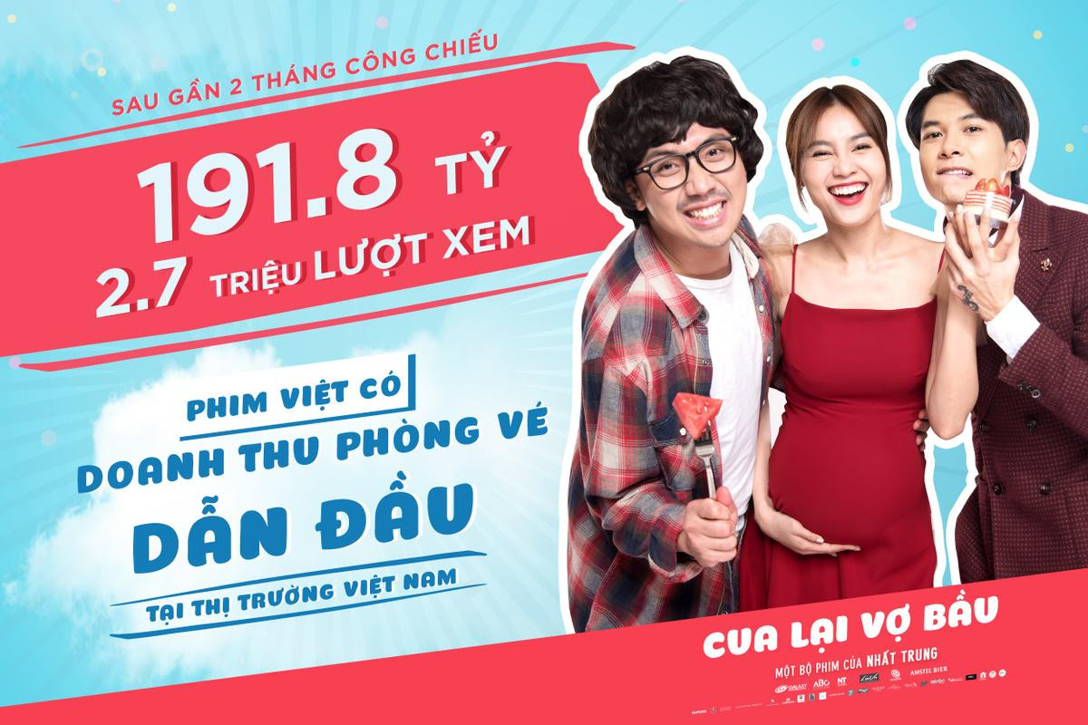 'Cua lại vợ bầu' trở thành phim Việt có doanh thu phòng vé nội địa cao nhất với 191,8 tỷ đồng sau 2 tháng Ảnh 2