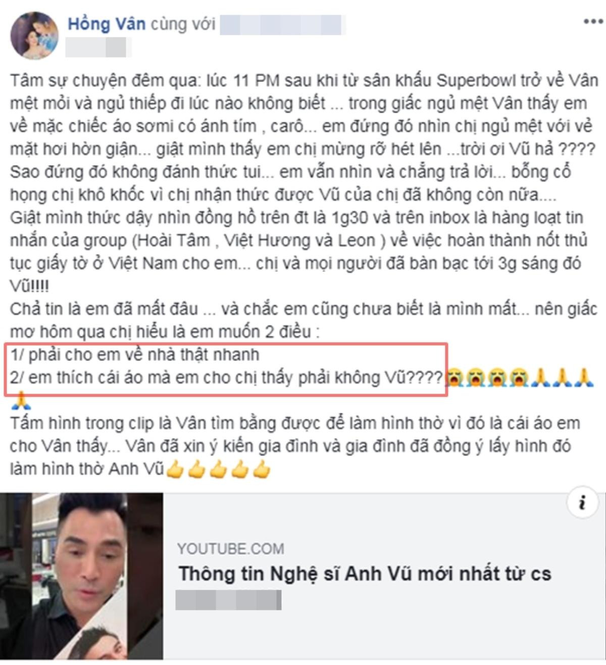 NSND Hồng Vân xin gia đình chọn hình thờ cho Anh Vũ: Chiếc áo tím từng chụp ảnh cùng mẹ? Ảnh 1