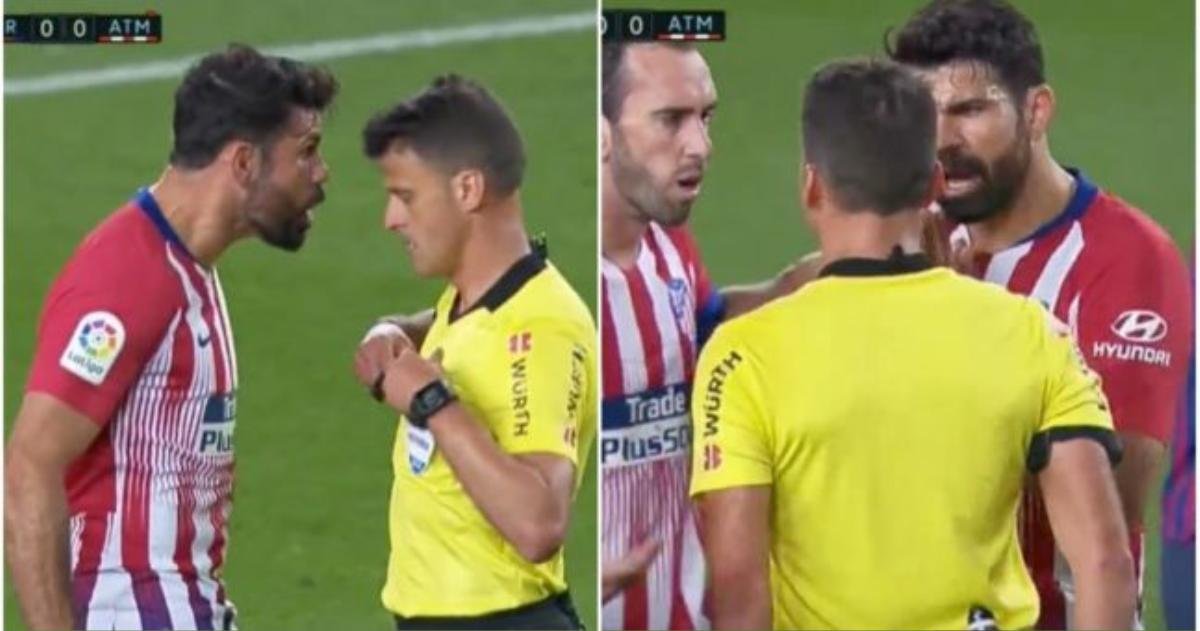 Sốc với hành động thoá mạ trong tài của Diego Costa Ảnh 1