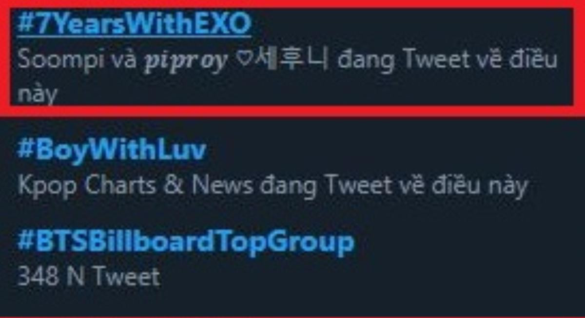 #7YearsWithEXO - Hashtag trend no.1 toàn cầu: EXO là boygroup hạnh phúc nhất ngày hôm nay Ảnh 3