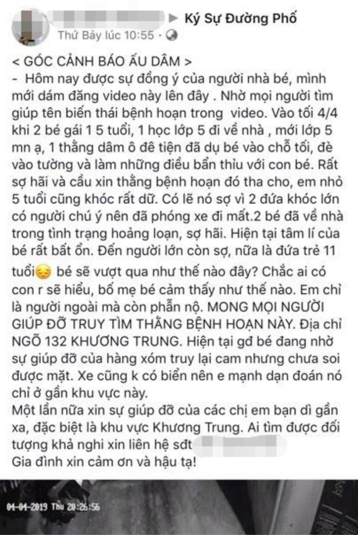 Công an xác minh nghi vấn hai bé gái bị người đàn ông lạ mặt sàm sỡ trong ngõ tối Ảnh 1