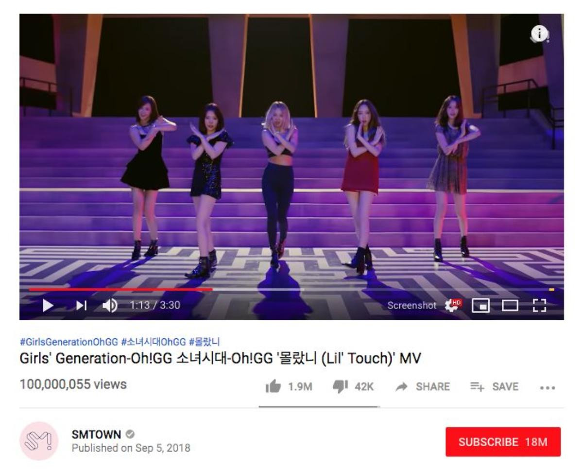 Ai nói SNSD đã hết thời: Oh!GG đưa MV 'Lil' Touch' băng băng cán mốc trăm triệu view Ảnh 1