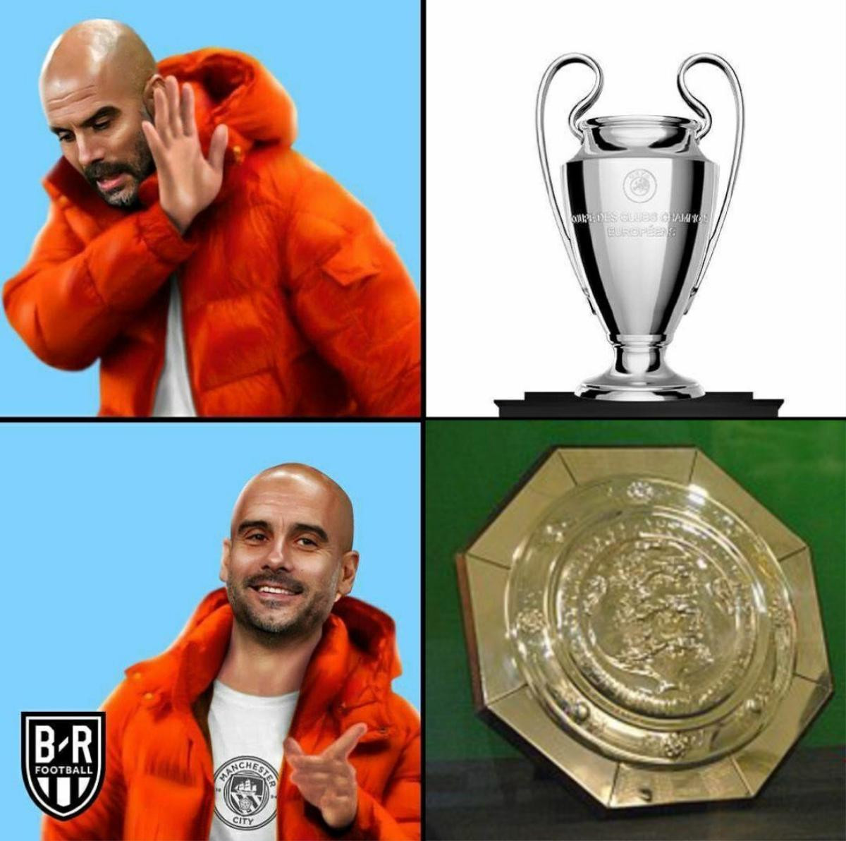 Cư dân mạng chế ảnh HLV Pep Guardiola chê Champions League Ảnh 4