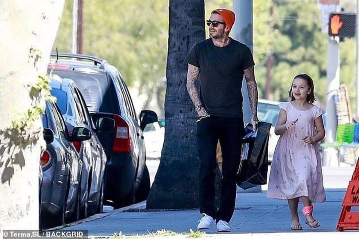 Harper lém lỉnh đùa nghịch Beckham trên phố Ảnh 6