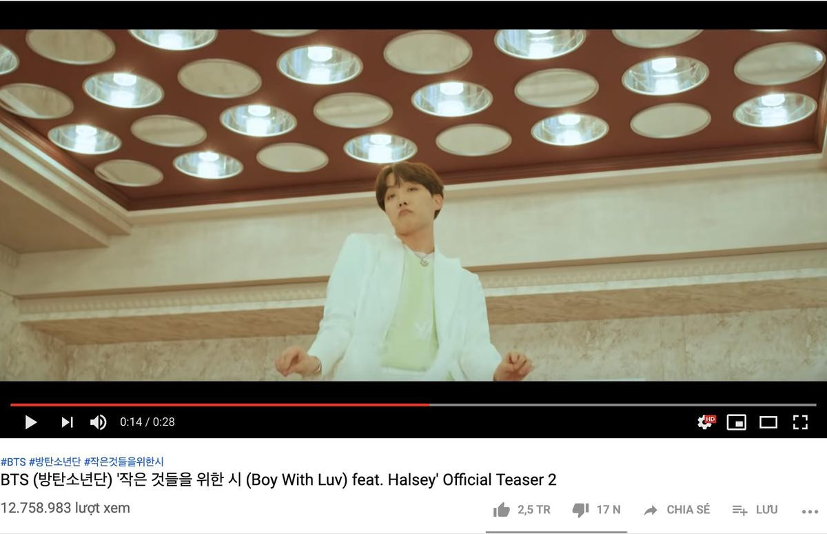 Teaser “Boy With Luv” của BTS đã nhanh chóng vượt teaser “Kill This Love” của BlackPink để lập thành tích khủng Ảnh 1