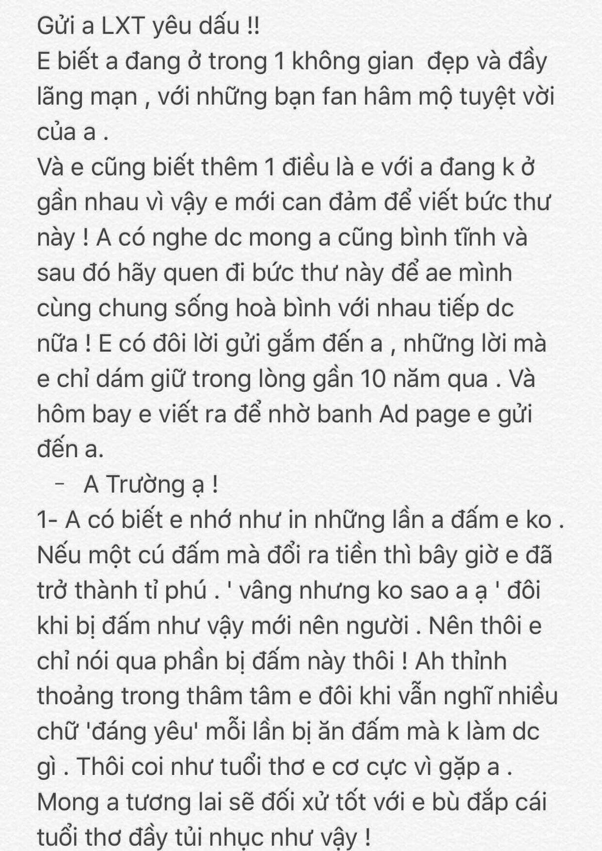 Văn Toàn gửi thư kể bị Xuân Trường đánh đập: 'Anh sống cho đàng hoàng vào!' Ảnh 2