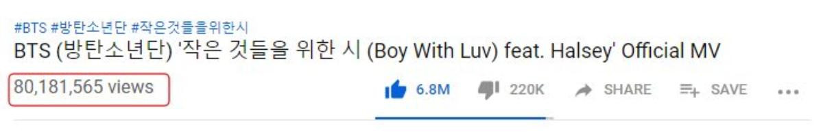 Ơ kìa, hơn 10 triệu views của 'Boy With Luv' (BTS) bỗng nhiên biến mất từ khi nào? Ảnh 2