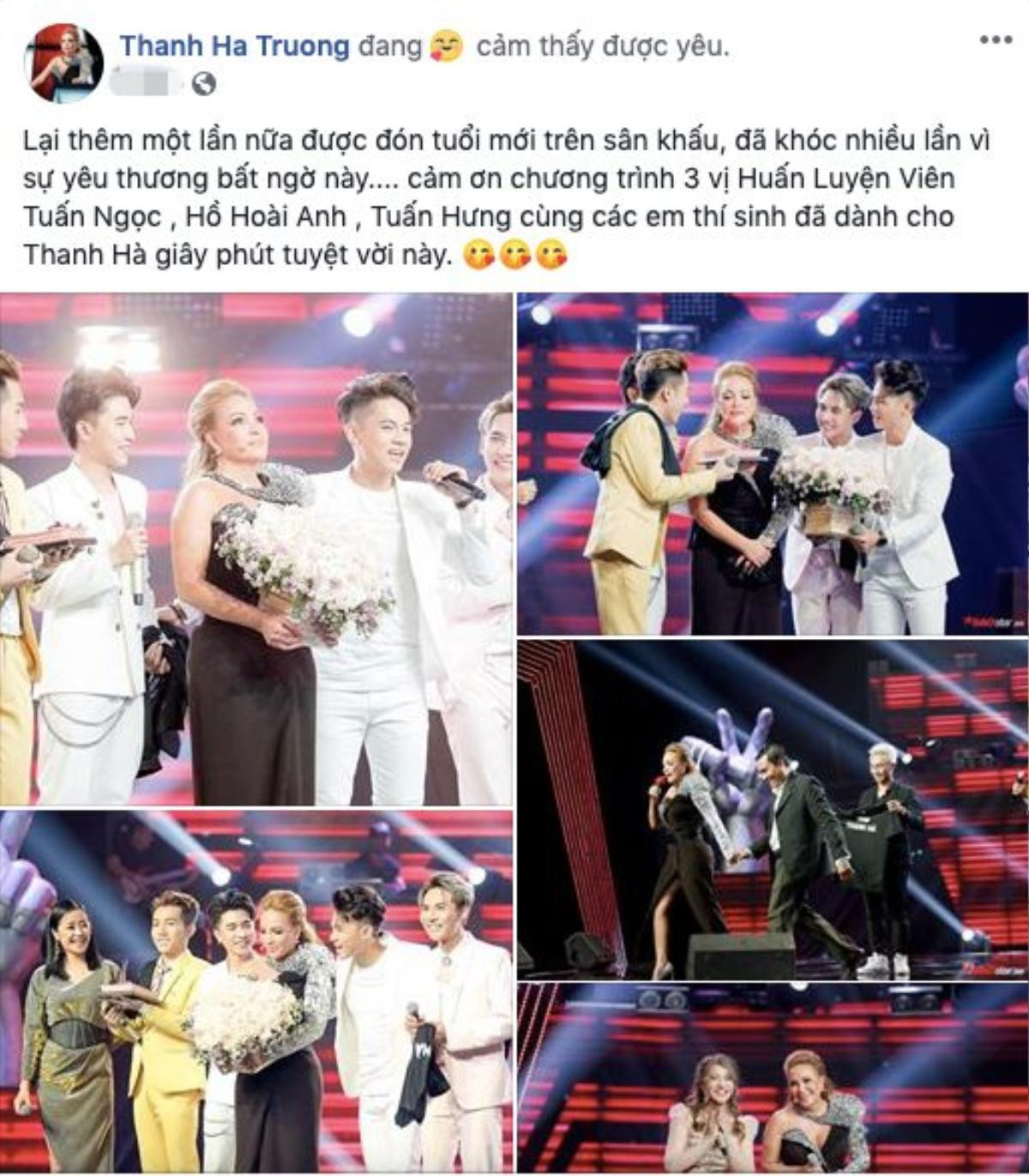 HLV Thanh Hà xúc động đón sinh nhật tại The Voice 2019 và lời cảm ơn: 'Dù đã ở tuổi này nhưng vẫn được làm công việc yêu thích' Ảnh 7