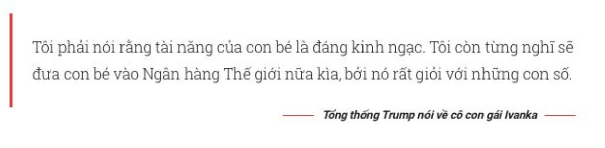 Ivanka - 'bé cưng' của ông Trump là 'nhà ngoại giao thiên bẩm' Ảnh 2