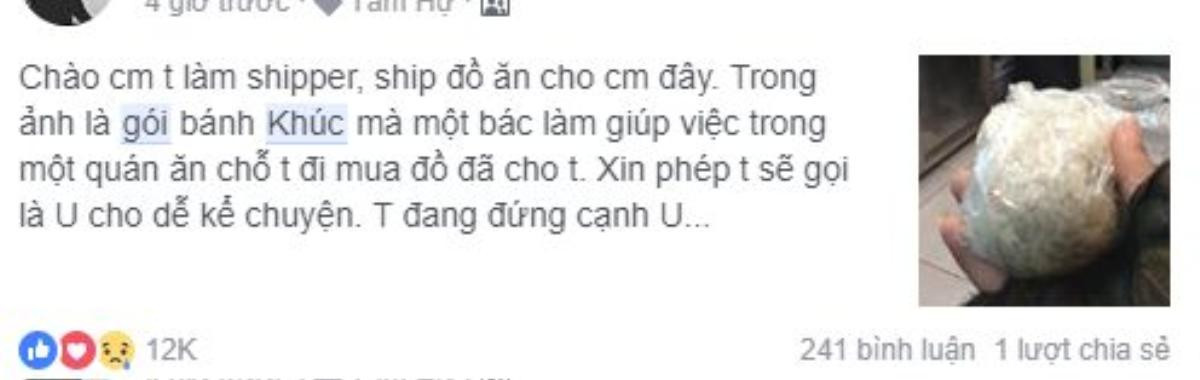 Gói xôi 'ăn cho đỡ đói' từ người dưng và câu chuyện cảm động rơi nước mắt của chàng shipper nghèo Ảnh 1