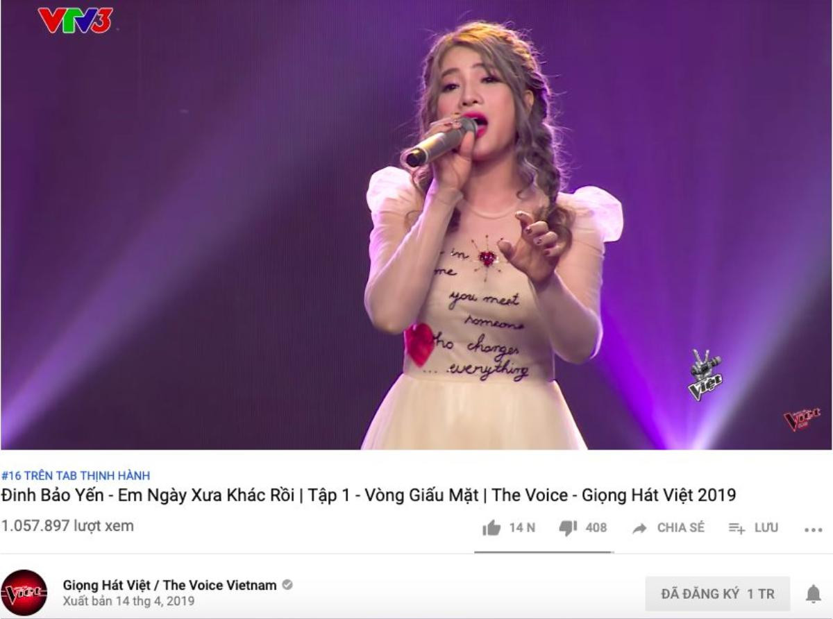 Bảo Yến Rosie trở thành 'cô gái triệu view' của The Voice 2019 qua phần thi 'chiếm spotlight' và đầy giằng xé tại vòng Giấu mặt Ảnh 2