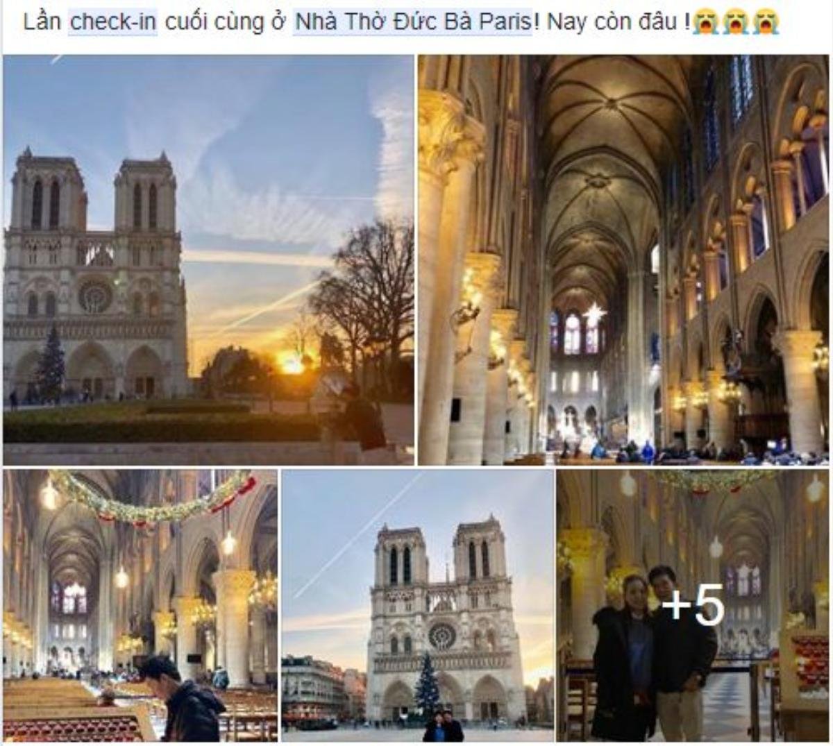 Hàng loạt người trẻ Việt Nam đăng ảnh check-in Nhà thờ Đức Bà Paris, bày tỏ sự nuối tiếc trước vụ cháy kinh hoàng Ảnh 6