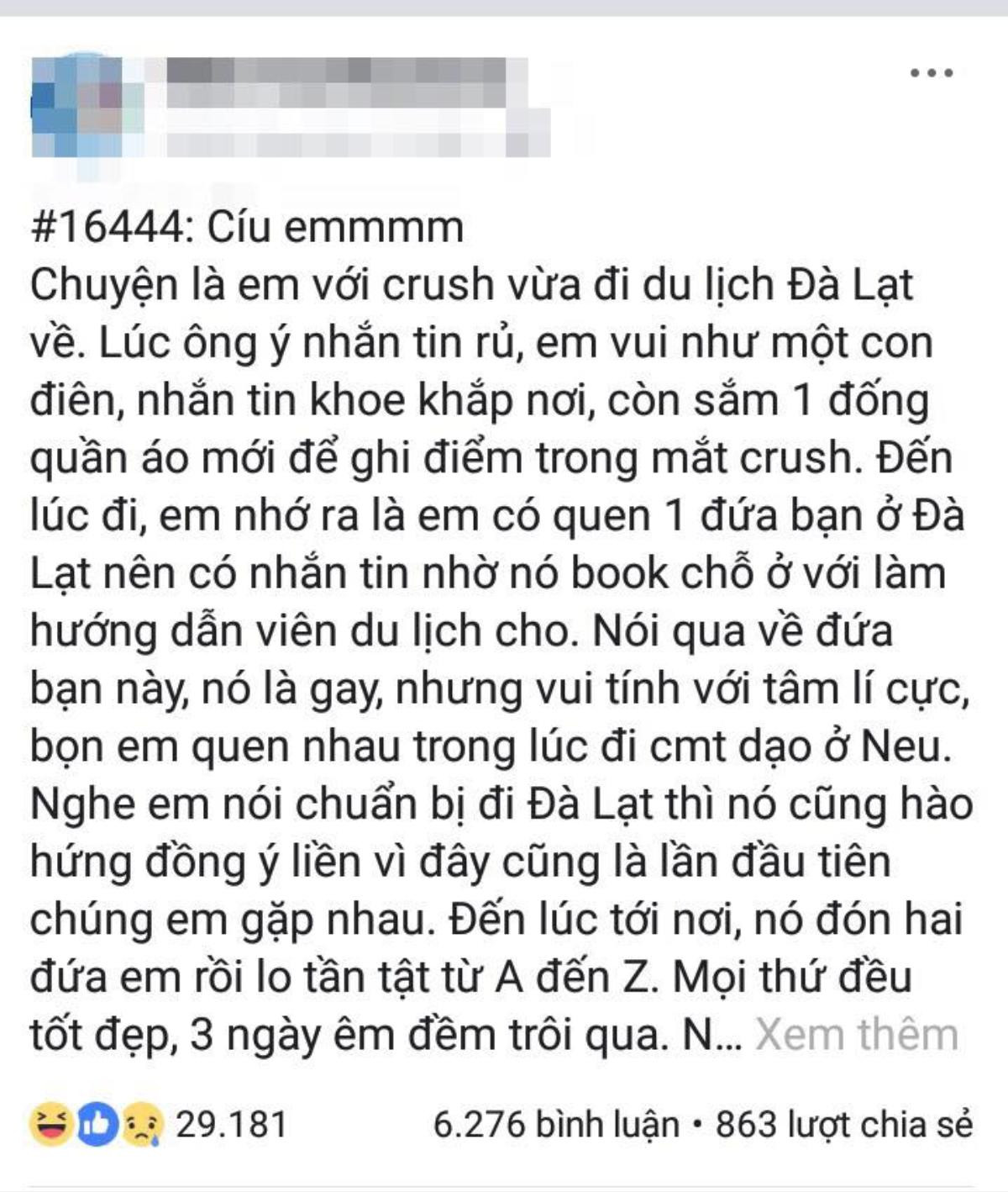 Tréo ngoe cuộc tình tưởng mình vai chính ai dè thành nữ phụ đam mỹ: Dẫn crush đi Đà Lạt chung với thằng bạn thân và cái kết Ảnh 1