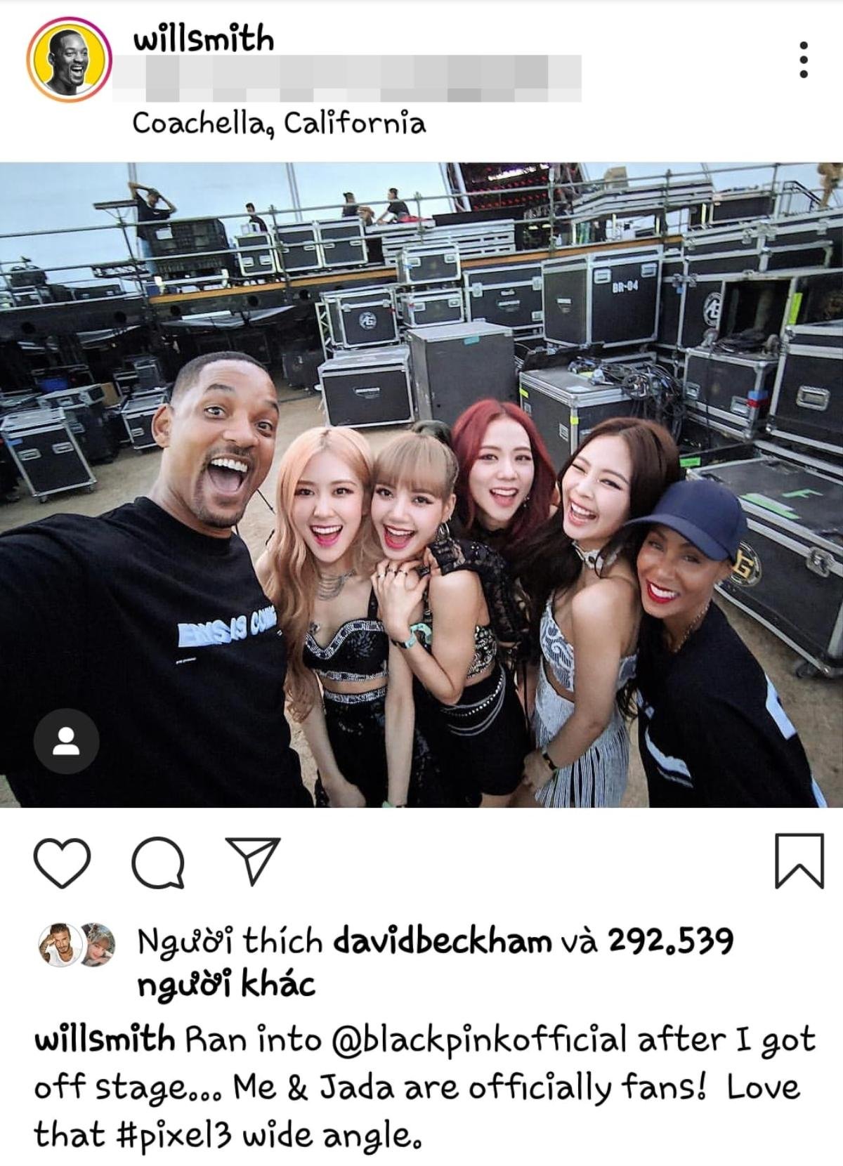 'Câu lạc bộ người nổi tiếng' mê mệt BlackPink: Gia nhập thêm vợ chồng tài tử Will Smith và David Beckham Ảnh 3