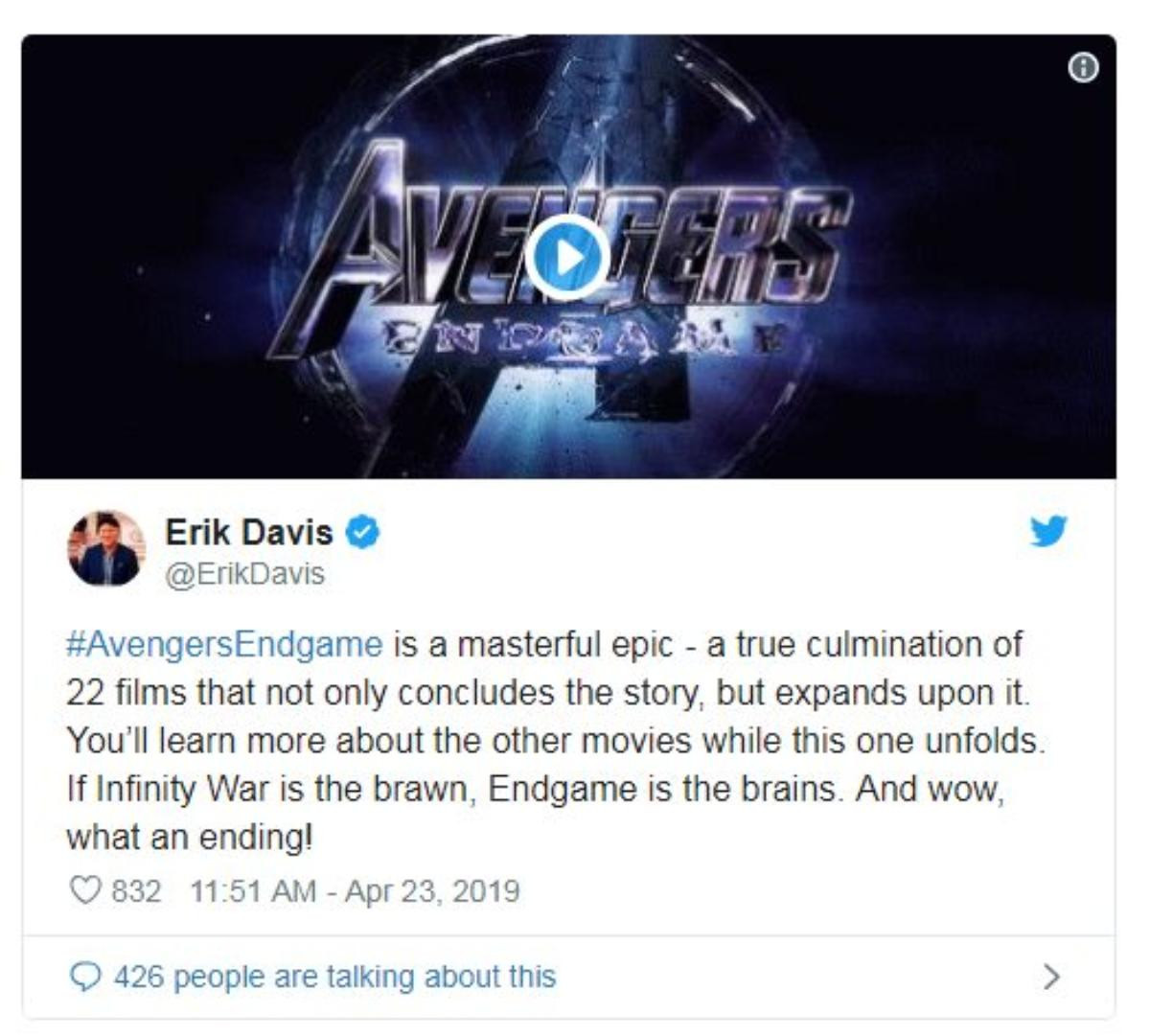 Phản ứng của những khán giả đầu tiên xem 'Avengers: Endgame': Thiên anh hùng ca, khóc cười liên tục và đầy ắp fan-service Ảnh 6