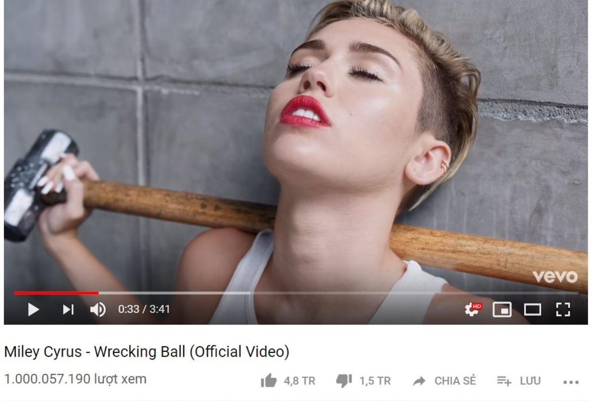 Mãi tới hôm nay, Miley Cyrus mới có MV tỷ view đầu tiên trong sự nghiệp - Và đó là… Ảnh 1