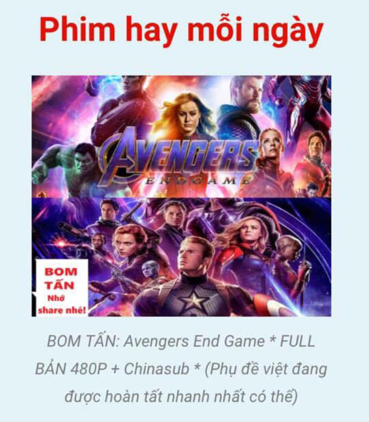 Vừa mở màn kỷ lục ở Trung Quốc, 'Avengers: Endgame' đã bị quay lén tại đây: Xin đừng tải hay chia sẻ link, hãy report ngay Ảnh 5