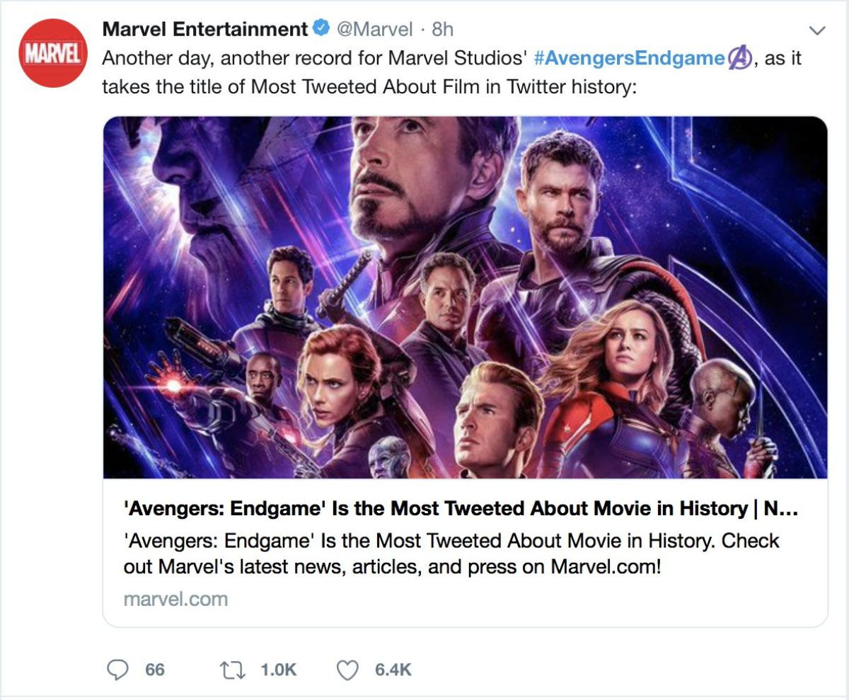 'Avengers: Endgame' là bom tấn được tweet nhiều nhất trên Twitter từ trước đến nay Ảnh 2