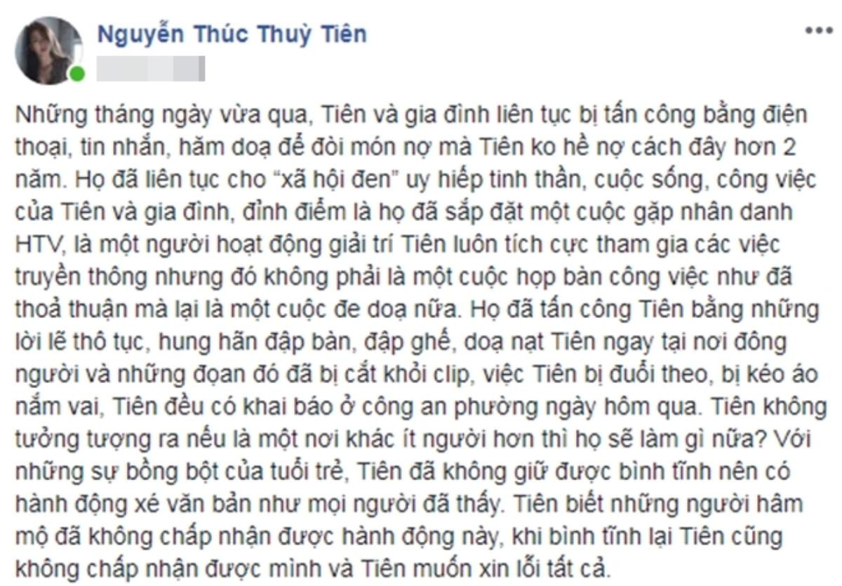 Thùy Tiên lên tiếng về clip xé giấy nợ: 'Tôi bồng bột, không thiếu 1.5 tỷ nhưng bị đe dọa, khủng bố' Ảnh 2