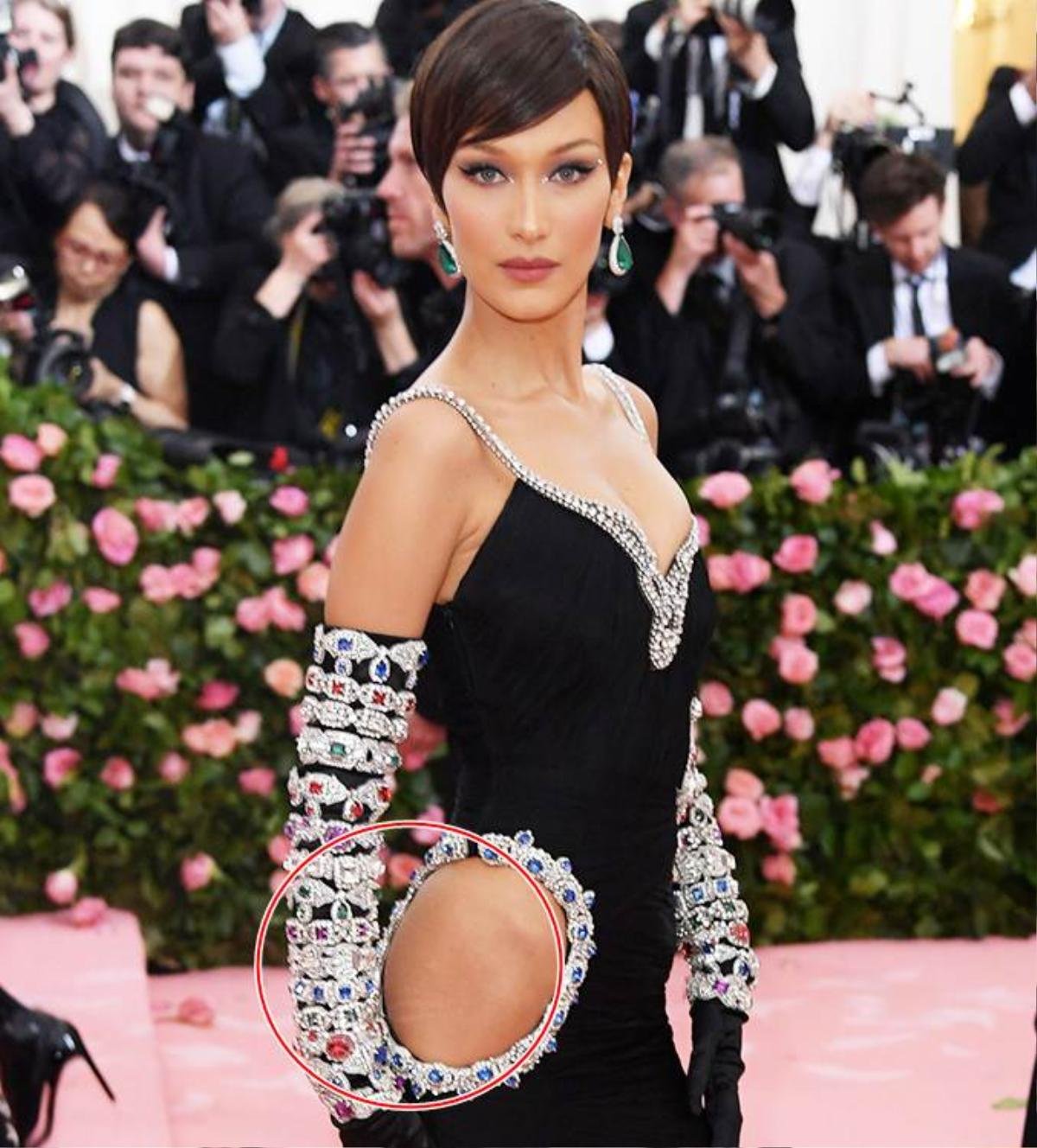 Met Gala 2019: Tuy đẹp xuất sắc nhưng Bella lại bị chê cười vì lộ tì vết tại điểm nhạy cảm Ảnh 2