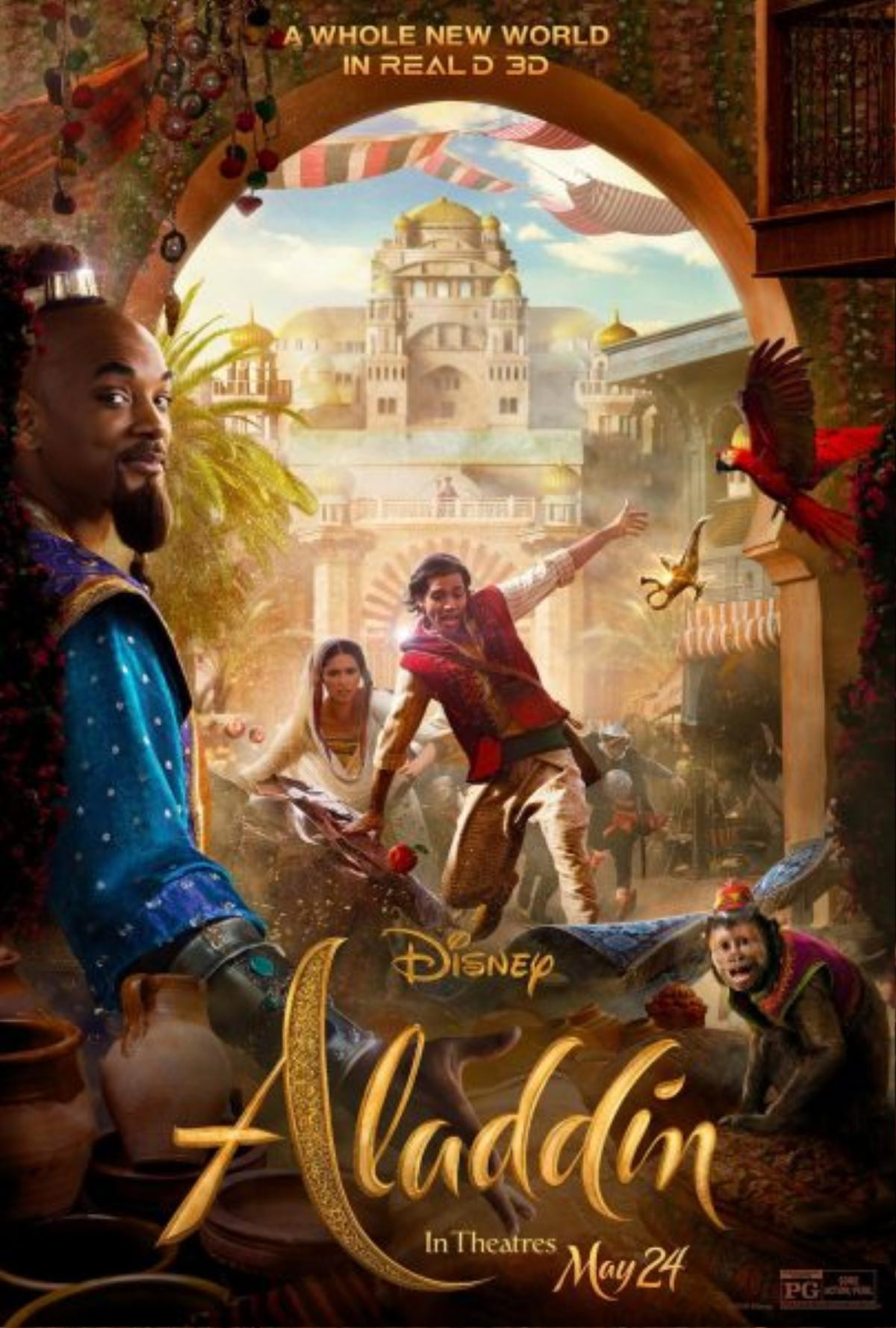 ‘Aladdin’ bản live-action liên tiếp tung 2 clip và poster mới thu hút người hâm mộ trước ngày ra mắt Ảnh 2