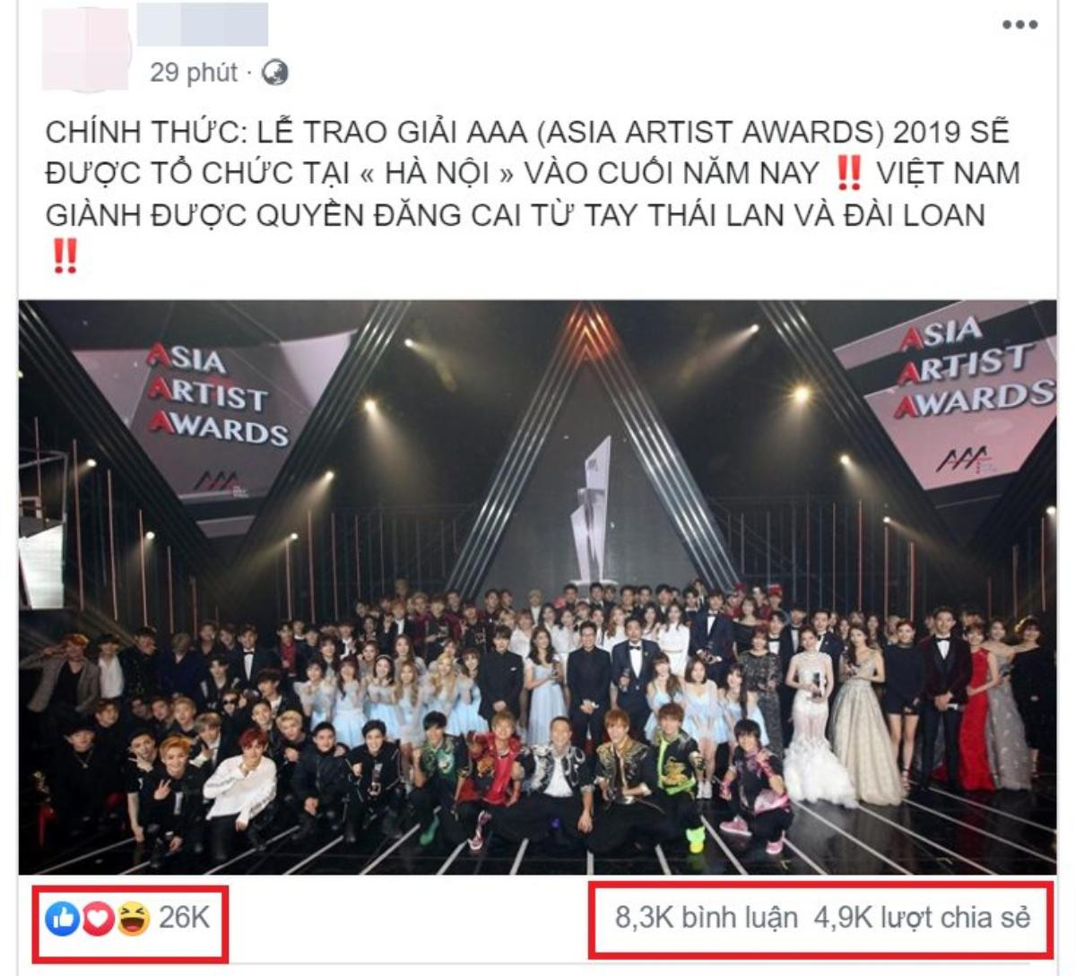 Cư dân mạng phản ứng thế nào trước thông tin Việt Nam chính thức đăng cai tổ chức Asia Artist Awards 2019 tại Hà Nội? Ảnh 5