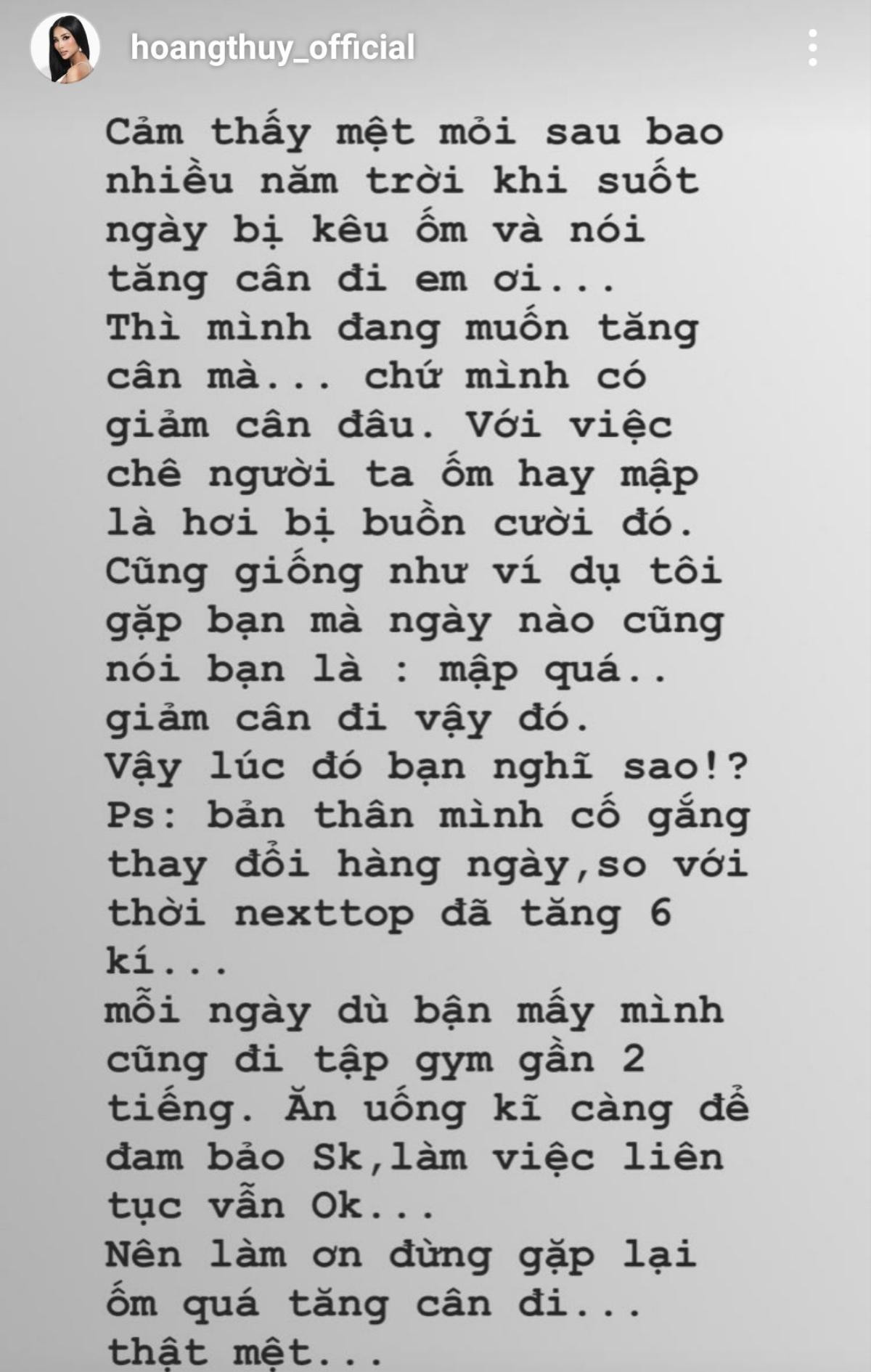 Hoàng Thùy tăng cân thi hoa hậu hoàn vũ 2019 có ảnh hưởng đến kết quả 'in top'? Ảnh 2