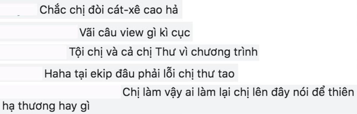 Phản ứng ngược của cư dân mạng về vụ MC Cát Tường: 'Khóc vào lúc này là có ý gì?' Ảnh 6