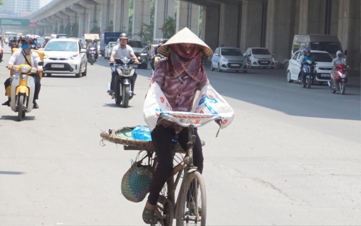 Người Hà Nội vật vã trong nắng đỉnh điểm hơn 40 độ C: Vượt đèn đỏ, né bụi cây để tránh nóng Ảnh 6