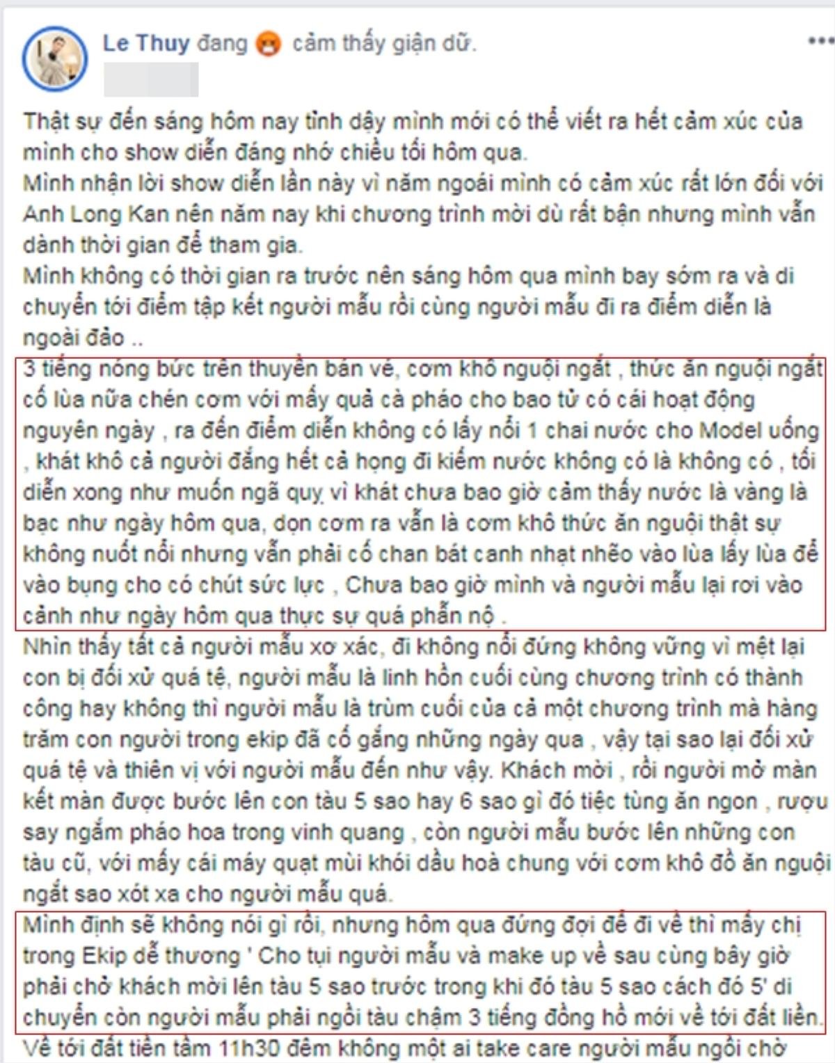 Mâu Thủy phản ứng 'gắt' trước lùm xùm người mẫu tố bị đối xử 'tệ': Không có lần sau! Ảnh 4