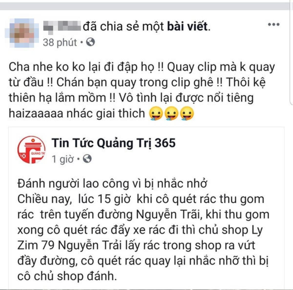 Vụ nữ lao công bị đánh vì nhắc nhở xả rác bừa bãi: Vợ chồng chủ shop thời trang đã đến xin lỗi Ảnh 2