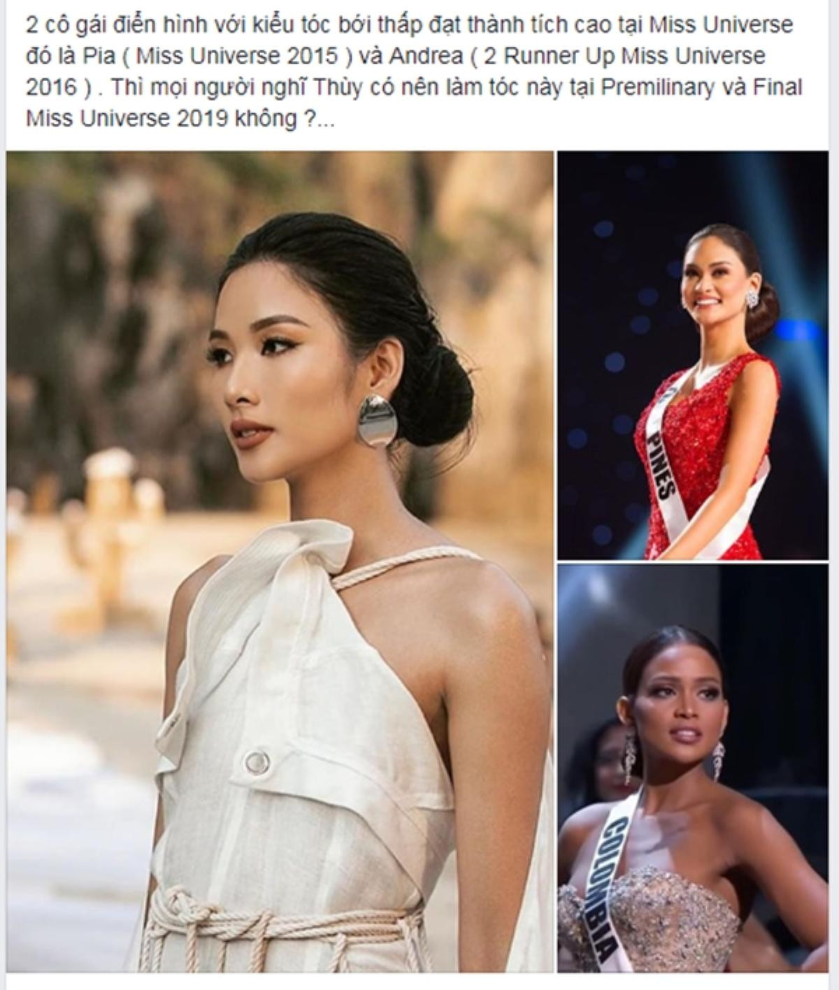 Hoàng Thùy 'lăng xê' tóc búi, fan vote điên đảo: 'Quá chuẩn để in-top Miss Universe 2019' Ảnh 7