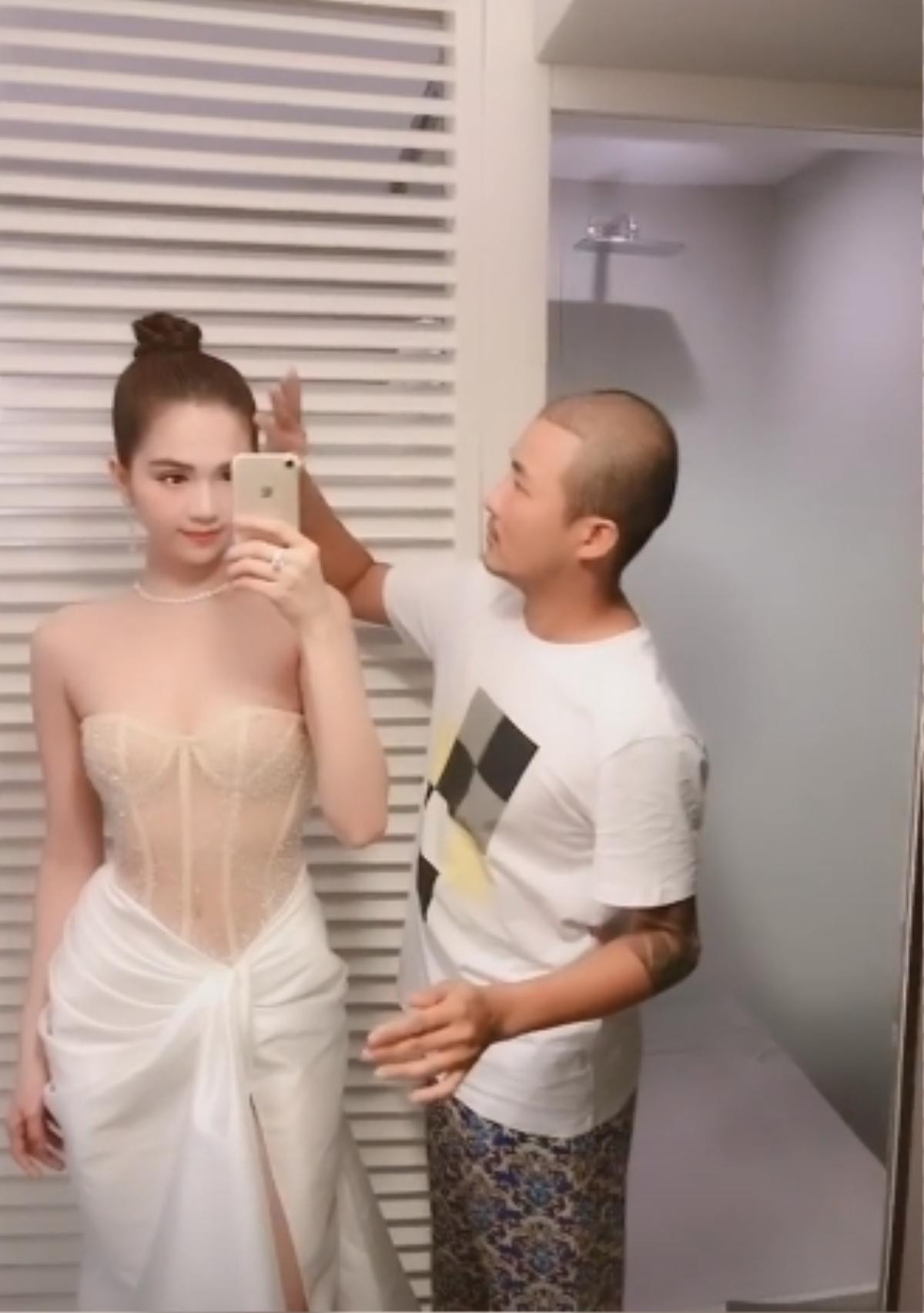 Sau khi hở 99% cơ thể, Ngọc Trinh tiếp tục gây sốc với bộ váy thứ 3 như corset tại Cannes 2019 Ảnh 3