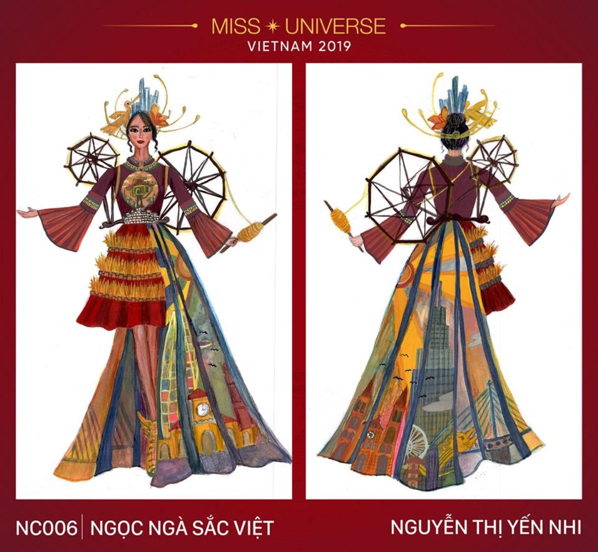 Trang phục dân tộc của Hoàng Thùy ở Miss Universe: Xích lô, tòa nhà 81 tầng liệu có gây bão? Ảnh 2