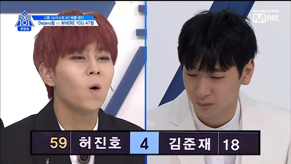 PRODUCE X 101 tập 4: Hạng 1 vòng battle không phải Yohan, Wooseok mà là một ứng cử viên họ Kim bất ngờ khác Ảnh 299